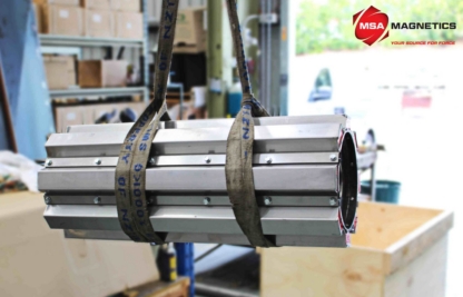 Magnetic Head Pulley Separates Blue Metal From Recycled Decorative Stones