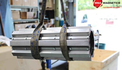 Magnetic Head Pulley Separates Blue Metal From Recycled Decorative Stones