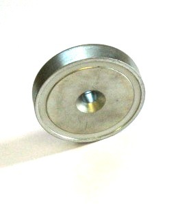 A-Series Pot Magnet – Countersunk Centre Hole - 16x5 mm